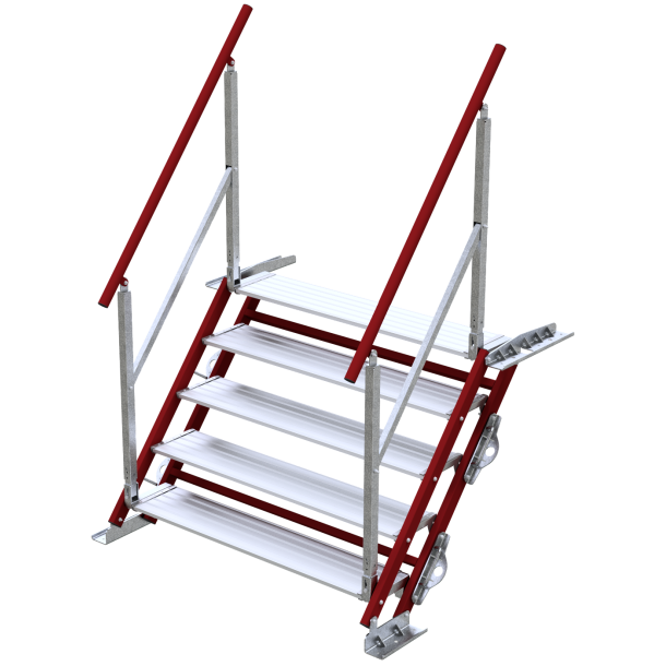 Construction stair | width: 1.20 m, 5 steps